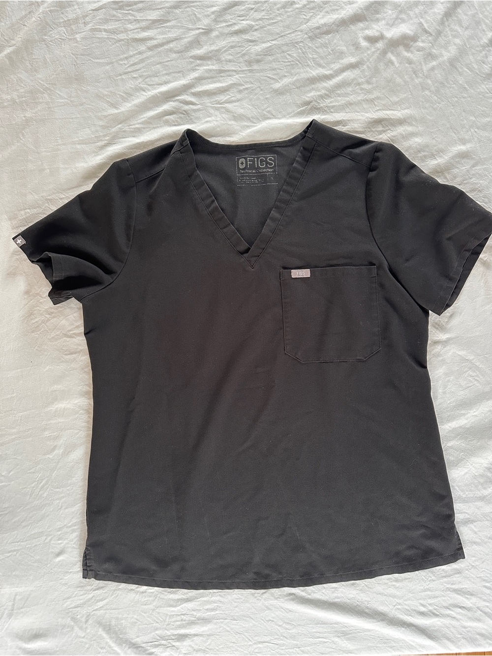 Figs Black Catarina Top